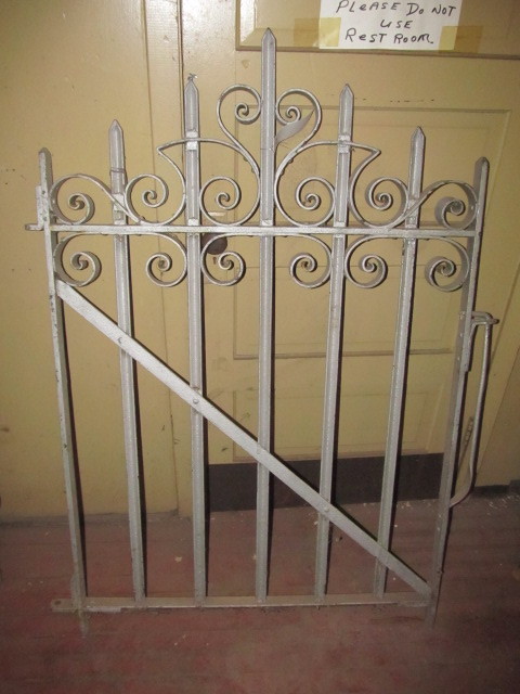 lot 307 image: Large Original Antique Wrought Iron Gate
