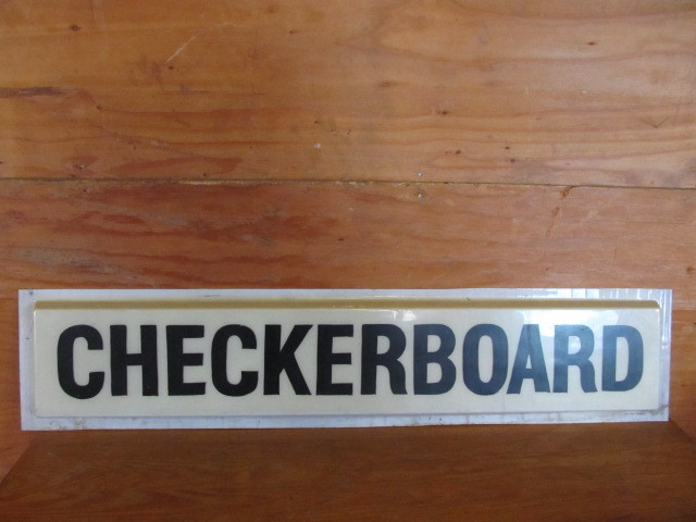 lot 123 image: Vintage CHECKERBOARD Lighted Advertising Sign Front
