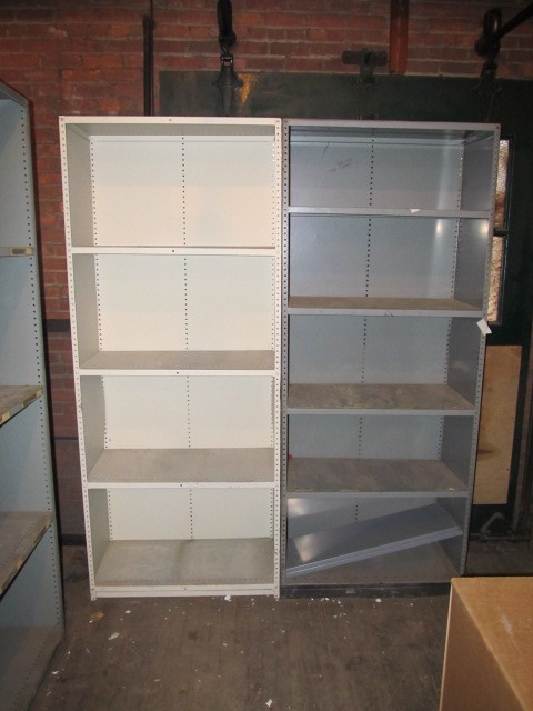 lot 431 image: Lot of 5 Industrial Metal Storage Shelves
