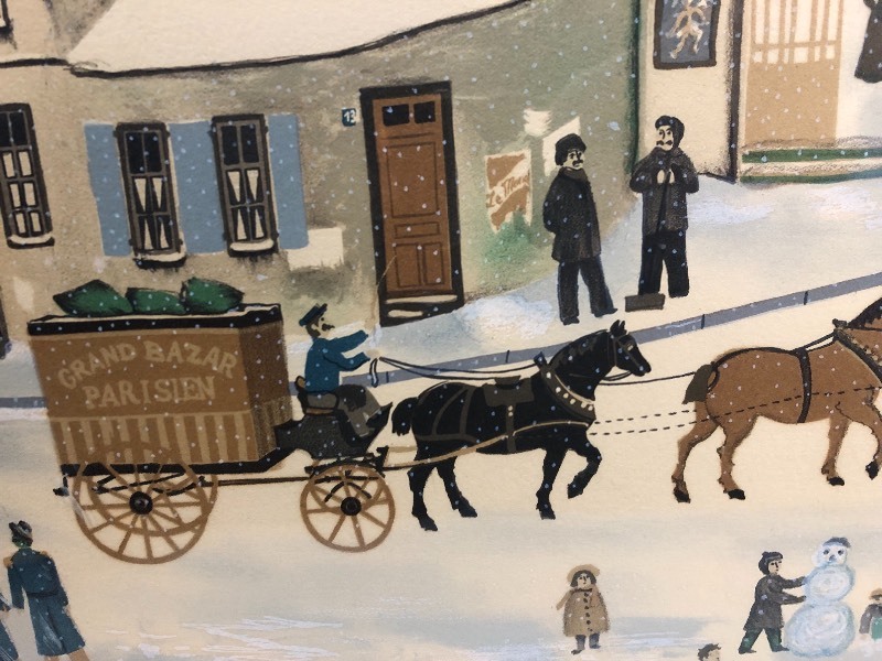 lot 354 image: MICHEL DELACROIX Vintage Lithograph Print