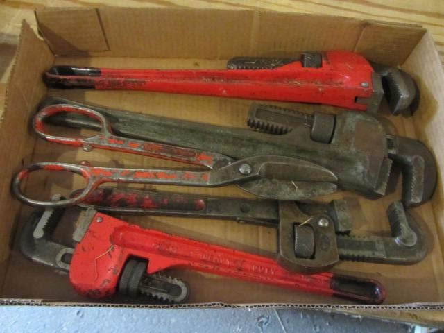 Pipe Wrenches, Tin Snips