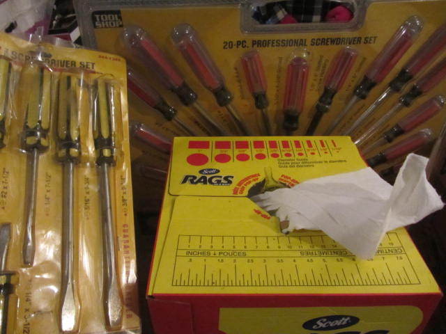Shop Rags, Screwdriver