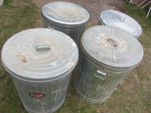 Metal Trash Cans