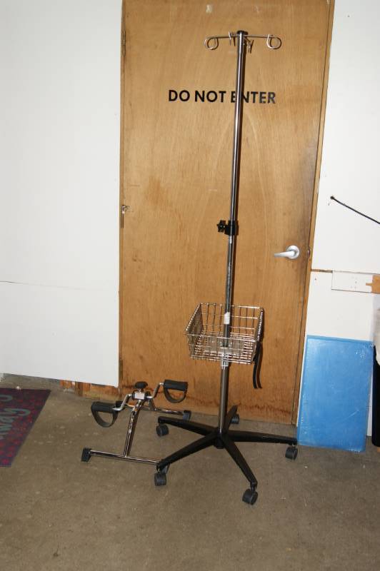 IV Holder and Exercise Pedals