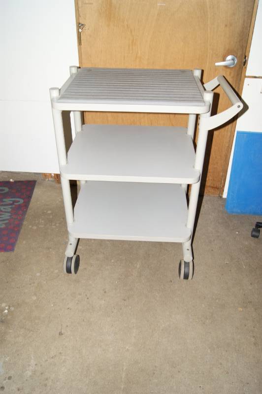 3 Tier Medical Cart On Wheels