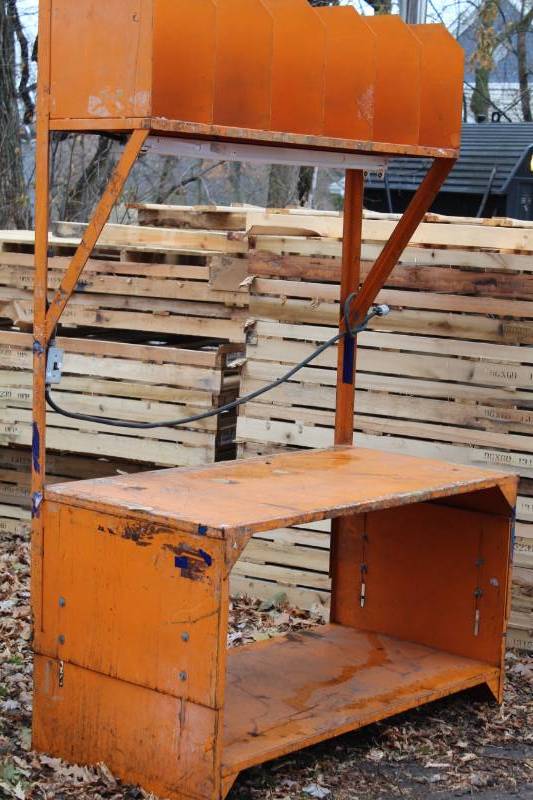 lot 271 image: Steel Shop Table