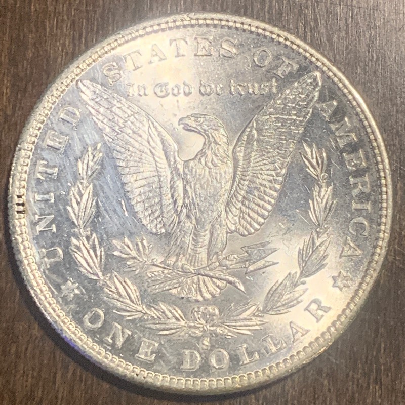 1880-S Morgan Silver Dollar...