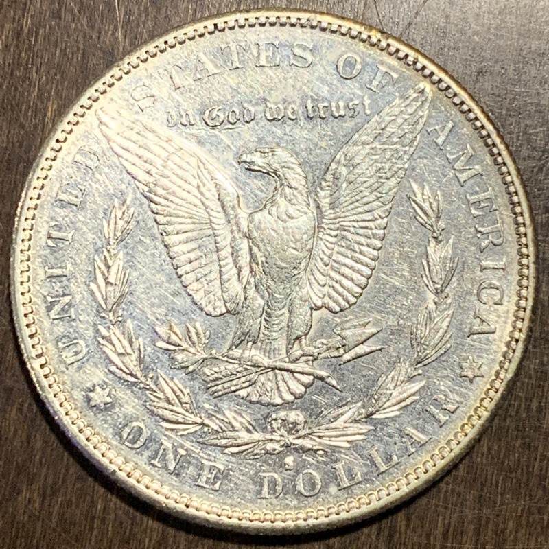 1890-S Morgan Silver Dollar...