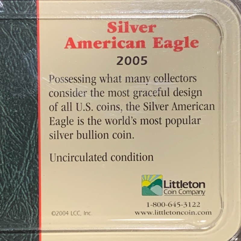 2005 American Silver Eagle $1 Coin ...
