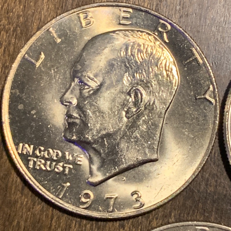 Lot Of (5) Eisenhower Dollars 1973...