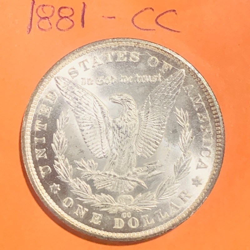 1881-CC Morgan Silver Dollar...