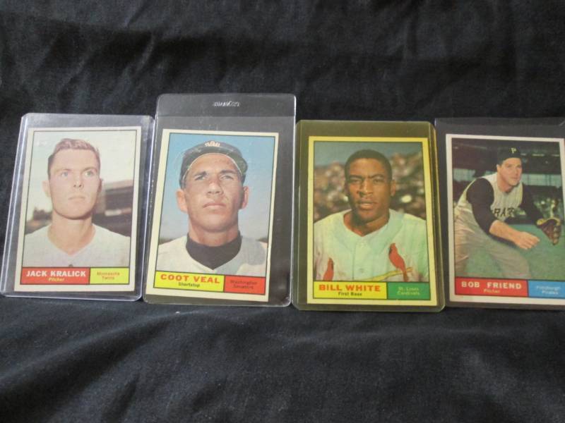 (4) 1961 Topps Baseball Cards...