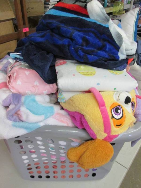 Large Laundry Basket Full of Baby &...