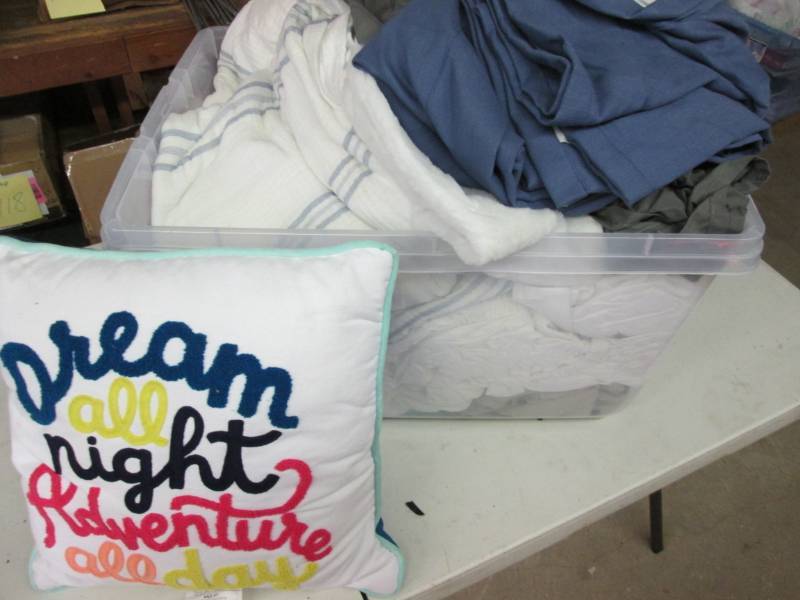 Medium Tote Full of Blankets and Be...