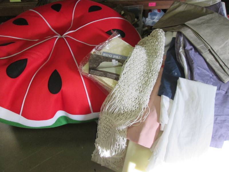 Watermelon Bean Bag Chair, Table Ru...
