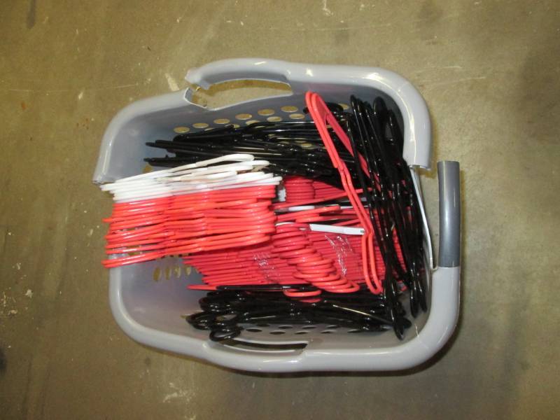Large Laundry Basket Full of Hanger...