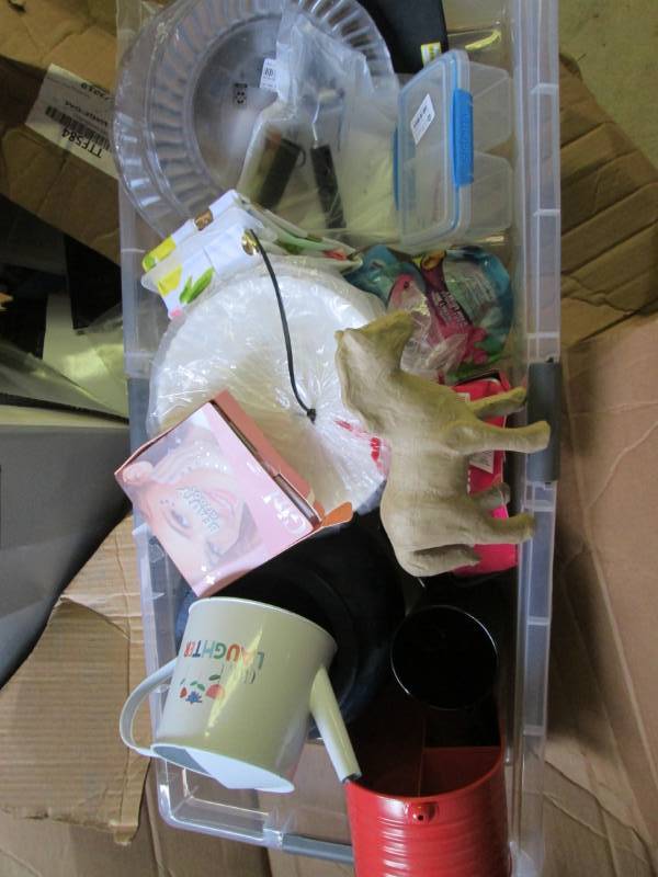 Large Tote Cracked  Full of House...