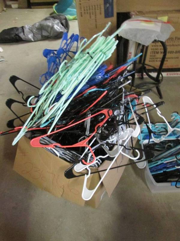 1 Large Boxes of Hangers, 2 Small T...