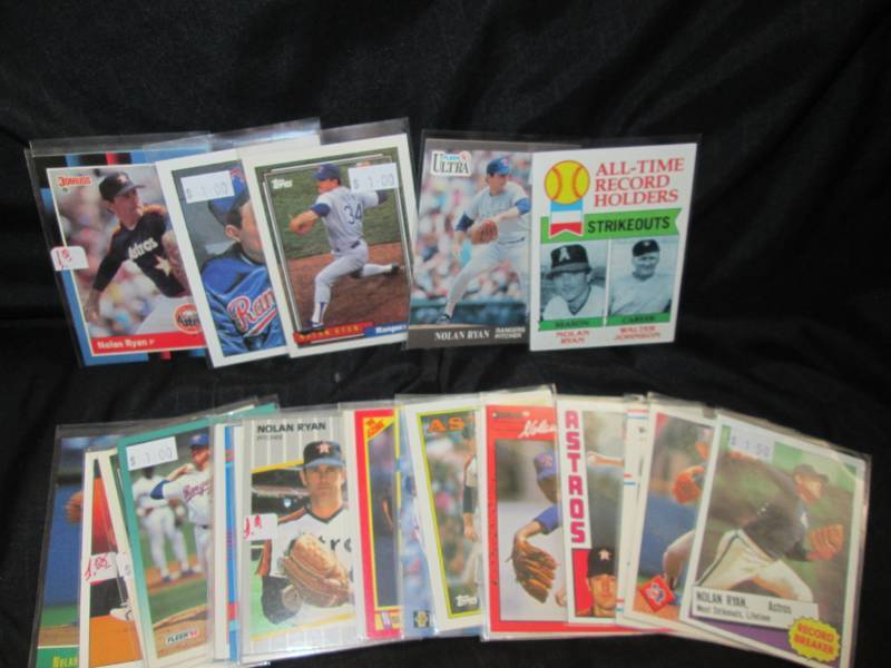 30 Nolan Ryan Cards...