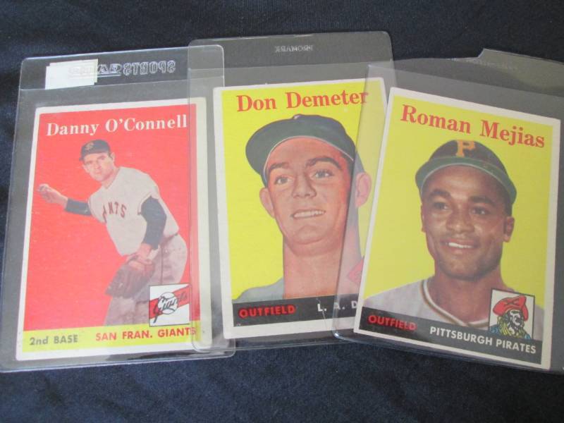 (3) 1958 Topps Baseball Cards...
