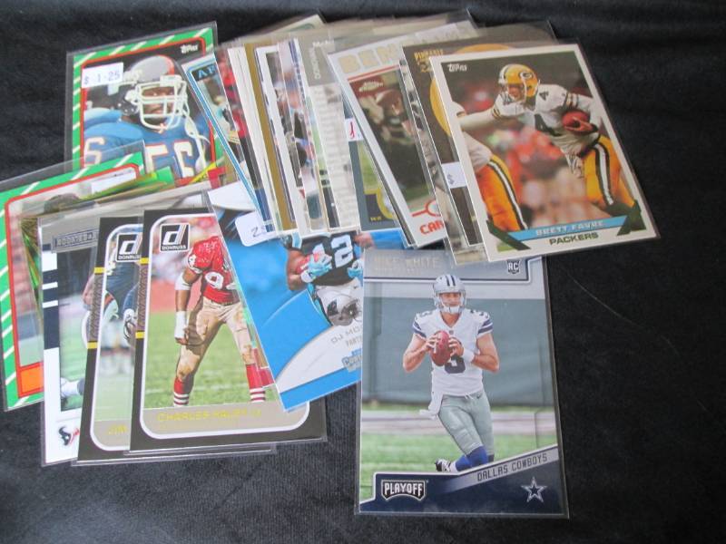 30 Football Star Cards...