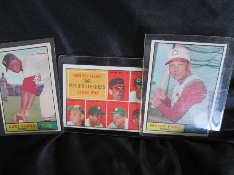 (3) 1961 Topps Baseball Cards...