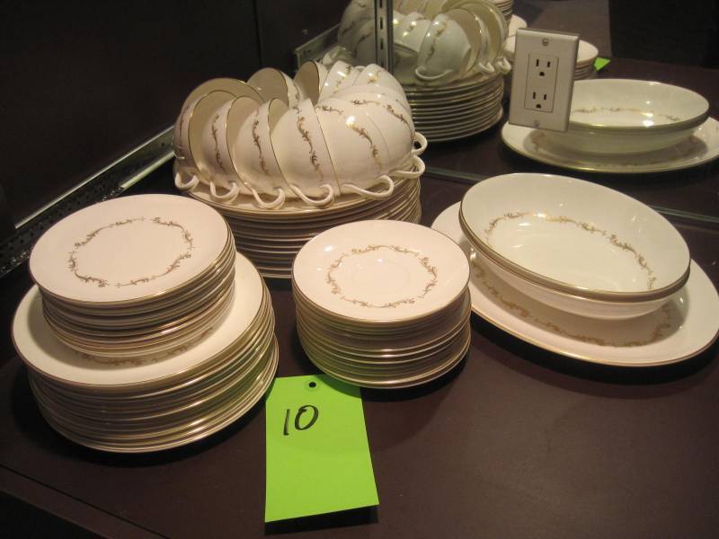 lot 10 image: Royal Doulton China in the French Provincial pattern.