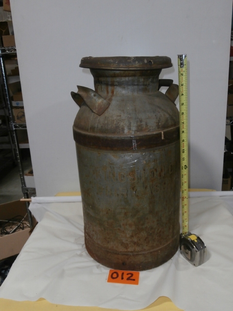 lot 12 image: KINGSTON COOP Milk Can