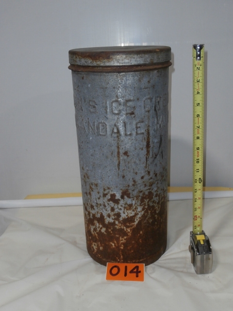 lot 14 image: BROWNS ICE CREAM Milk Can