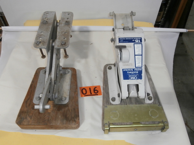 lot 16 image: Pair of Auxiliary Marine Motor Brackets.