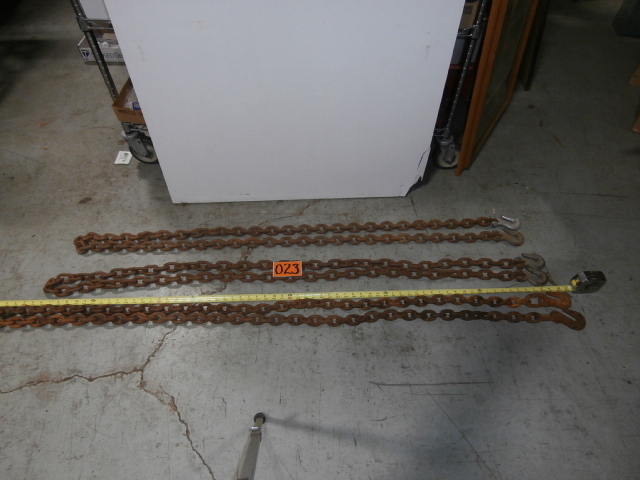 lot 23 image: Three Heavy Duty Log Chains