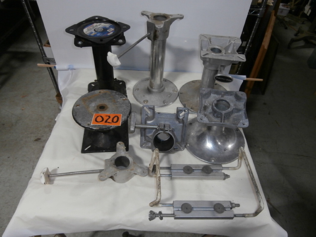 lot 20 image: Group of Swivel Pedestals for Boat Seats