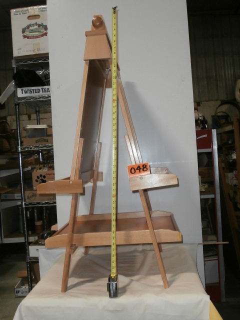 lot 48 image: KidKraft Folding Easel with Whiteboard & Chalkboard