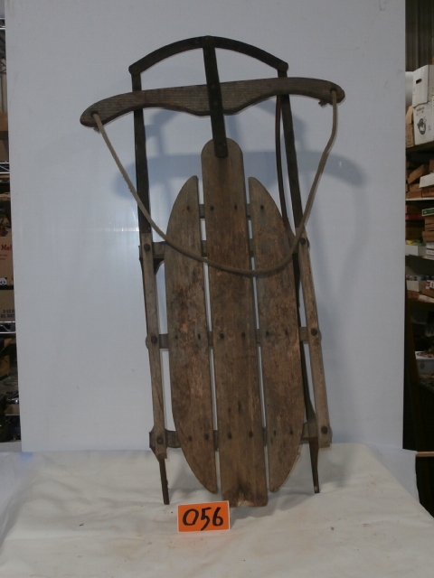 lot 56 image: Vintage Childs Snow Sled