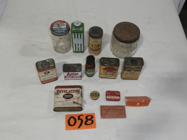 lot 58 image: Group of Vintage Jars & Tins