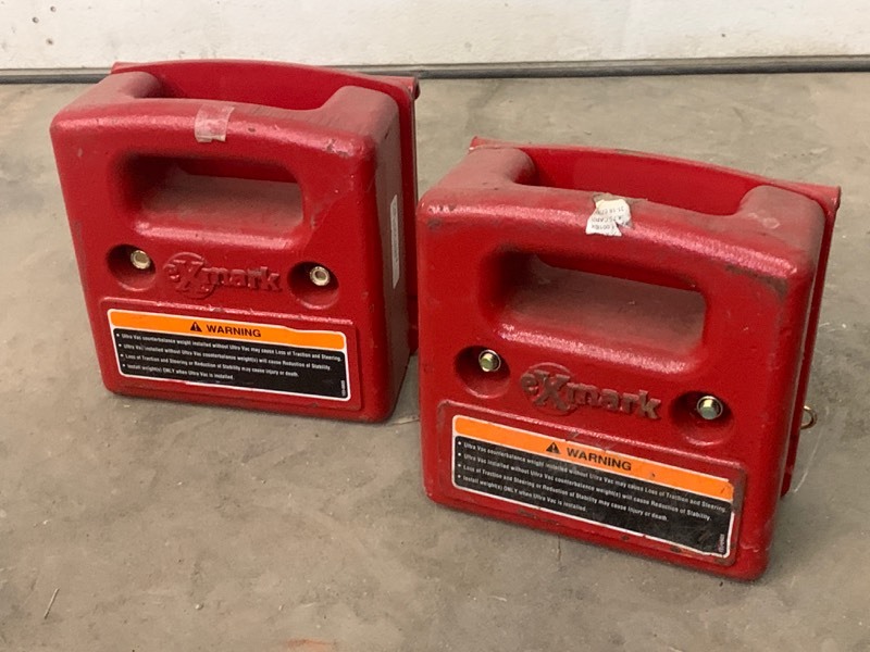 (2) Exmark Lawn Mower Weights November Equipment & More KBID