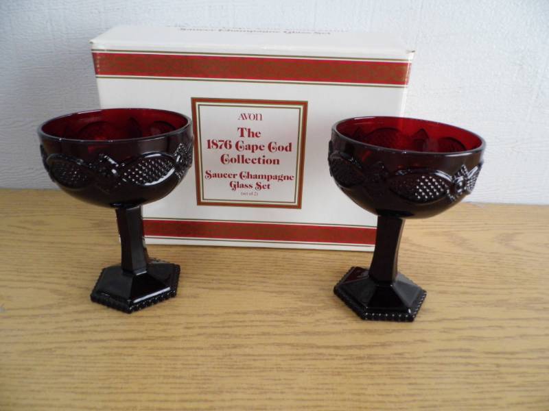 Cape Cop Avon Champagne Glasses