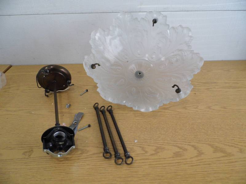 Glass Hanging Light Fixture