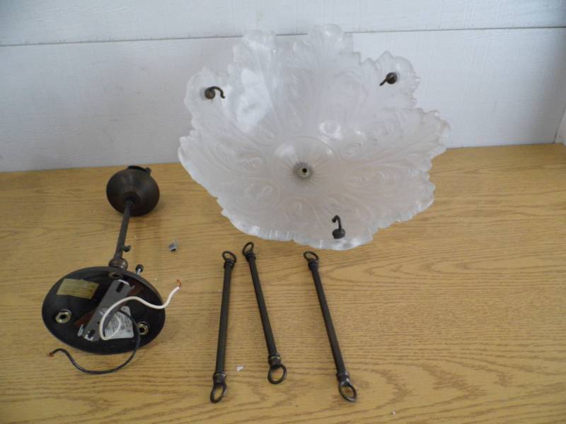 Glass Hanging Light Fixture
