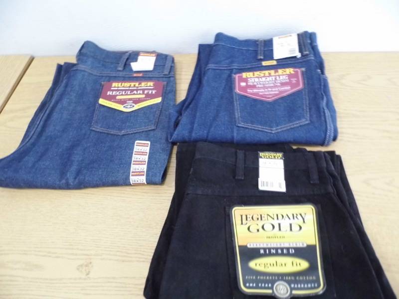 2 Pair Rustler Jeans - Black Jeans