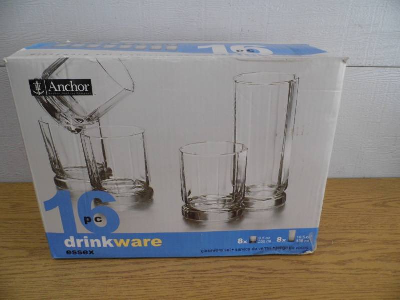 16 Pc Glass Set