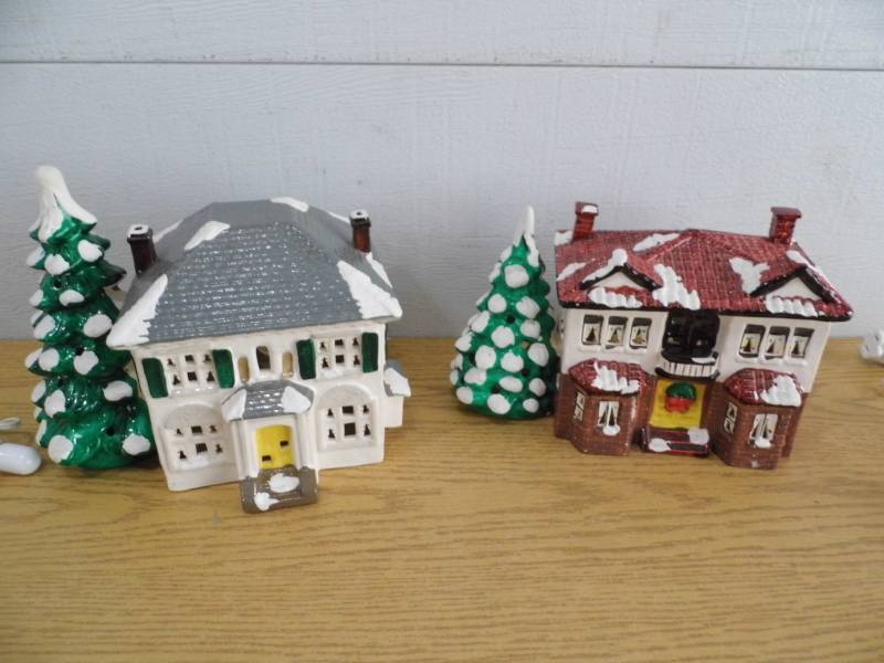 2 Department 56 Buildings