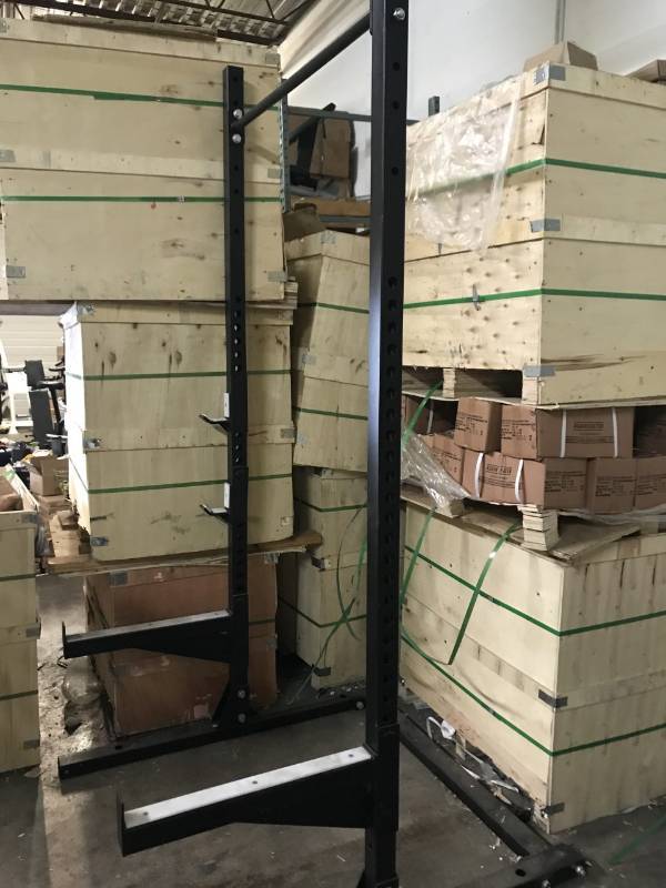Zurich Barbell Half squat rack with Pull up bar,  J hooks and spotter arms,    Full commercial    (New in 2 boxes)