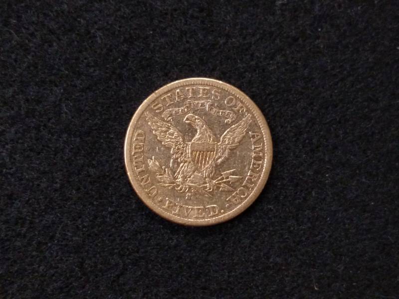 1887 S Five Dollars Liberty Head Go...