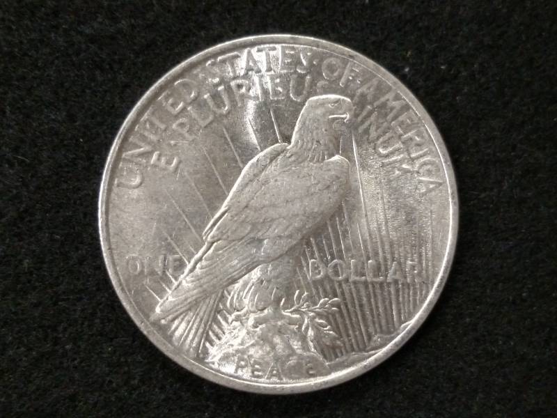 1923 High Grade Peace Silver Dollar...