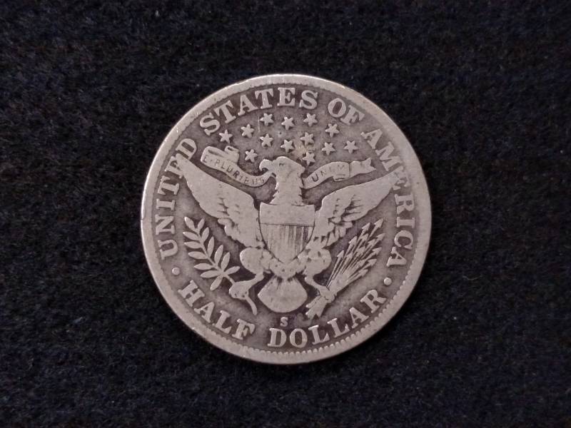 1915 S Barber Silver Half Dollar...