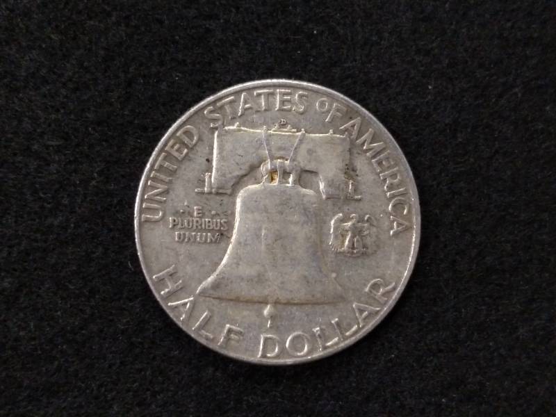 1952 D Franklin Silver Half Dollar...