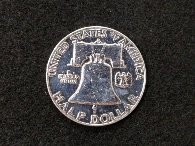 1953 D Franklin Silver Half Dollar...