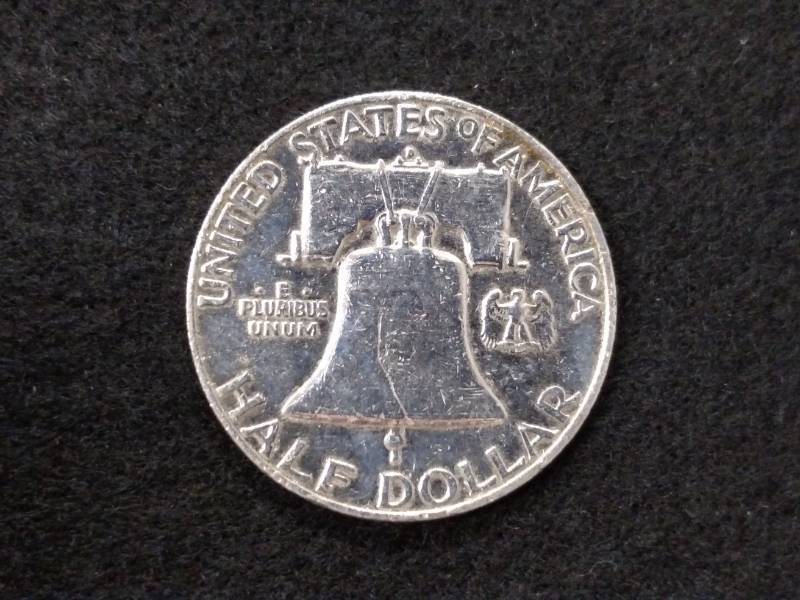 1959 D Franklin Silver Half Dollar...