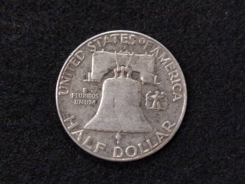 1960 D Franklin Silver Half Dollar...